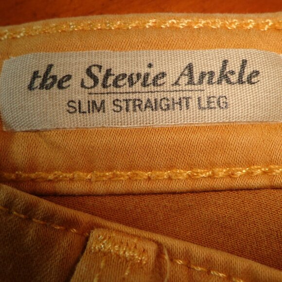 AG Adriano Goldschmied the Stevie Ankle Slim Straight Leg Pant 28R Camel - Picture 3 of 16